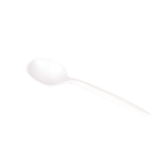 [1,000 ct] PS Plastic Medium Weight Soup Spoons Bulk Box, White - Image 3