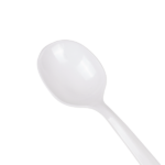 [1,000 ct] PS Plastic Medium Weight Soup Spoons Bulk Box, White - Image 4