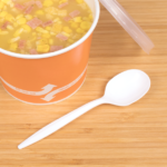 [1,000 ct] PS Plastic Medium Weight Soup Spoons Bulk Box, White