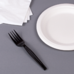 [1,000 ct] PS Plastic Medium-Heavy Weight Forks Bulk Box, Black - Image 6