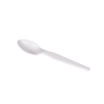 [1,000 ct] PS Plastic Medium-Heavy Weight Tea Spoons Bulk Box, White - Image 3