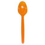 [1,000 ct] PS Plastic Heavy Weight Tea Spoons, Orange