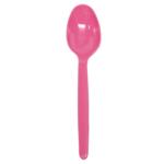 [1,000 ct] PS Plastic Heavy Weight Tea Spoons, Pink