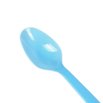 [1,000 ct] PS Plastic Heavy Weight Tea Spoons, Blue - Image 2