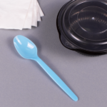 [1,000 ct] PS Plastic Heavy Weight Tea Spoons, Blue - Image 5