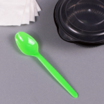[1,000 ct] PS Plastic Heavy Weight Tea Spoons, Green - Image 5