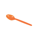 [1,000 ct] PS Plastic Heavy Weight Tea Spoons, Orange - Image 2