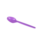 [1,000 ct] PS Plastic Heavy Weight Tea Spoons, Purple - Image 2