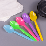 [1,000 ct] PS Plastic Heavy Weight Tea Spoons, Rainbow - Image 4