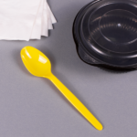 [1,000 ct] PS Plastic Heavy Weight Tea Spoons, Yellow - Image 5