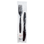 [250 sets] PS Heavy-Weight Cutlery Kits (Knife, Fork, 1-ply Napkin, Salt, Pepper) - Image 3