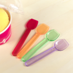 [2,000 ct] PS Plastic Gelato Spoons, Rainbow