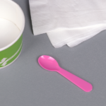 [4,000 ct] PS Plastic Tasting Spoon, Pink - Image 4