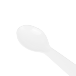 [4,000 ct] PS Plastic Tasting Spoon, White - Image 3