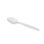 [1,000 ct] PS Plastic Extra Heavy Weight Tea Spoons Wrapped, White - Image 2