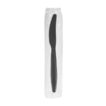 [1,000 ct] PP Plastic Heavy Weight Knives Wrapped, Black - Image 2