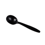 [1,000 ct] PP Plastic Heavy Weight Soup Spoons Wrapped, Black - Image 5