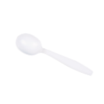 [1,000 ct] PP Plastic Heavy Weight Soup Spoons Wrapped, White - Image 5