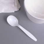 [1,000 ct] PP Plastic Heavy Weight Soup Spoons Wrapped, White - Image 4
