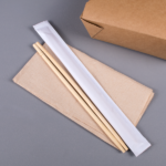 [1,000 Pairs] 9" Individually Wrapped Bamboo Chopsticks, White - Image 7