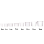 [1,000 ct] 4 oz Paper Food Containers | 76 mm | White - Image 2