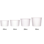 [1,000 ct] 6 oz Paper Food Containers | 96 mm | White - Image 10