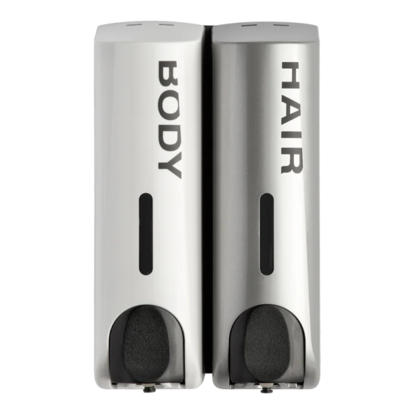 Slim Duo Dispenser (white/silver)